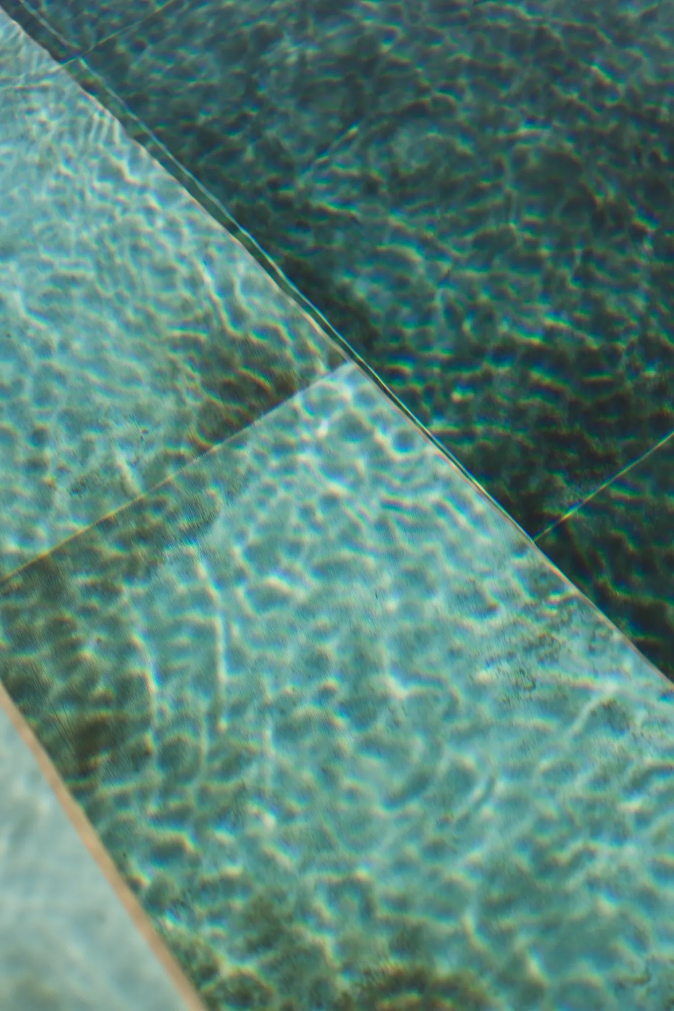 The turquoise water of the infinity pool at LaMaison