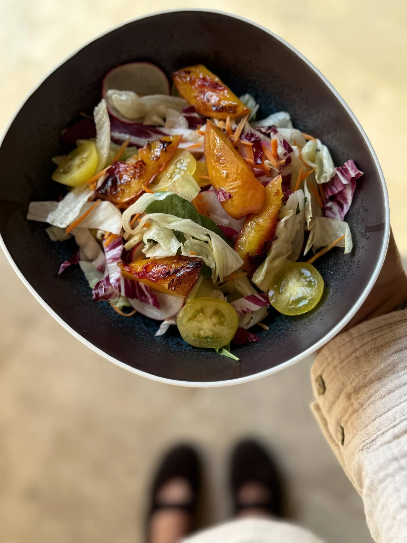 A salad from the LaMaison kitchen garden
